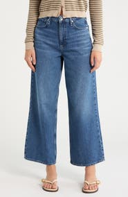 rag & bone Annie High Waist Ankle Wide Leg Jeans