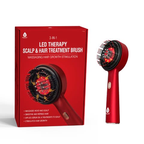 3-in-1 LED Therapy Scalp 
Hair Treatment Brush - Stimulate Growth, Boost Volume, Enhance Scalp Health