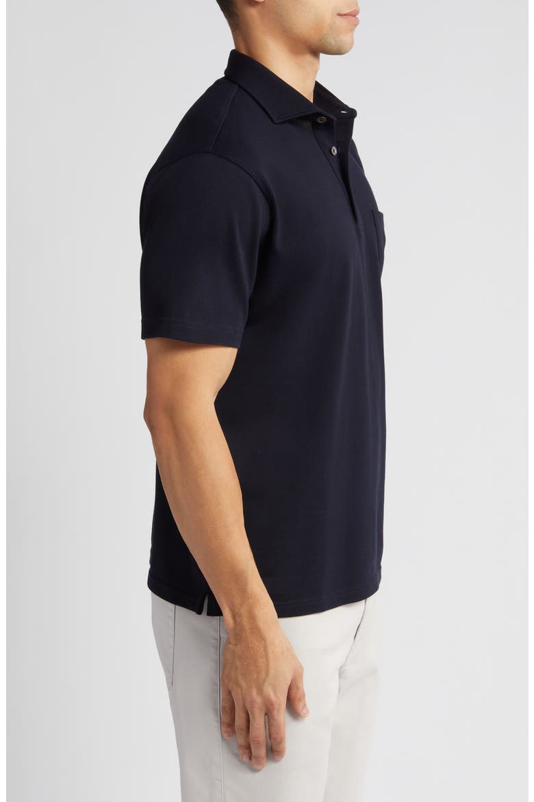Crown Crafted Verona Cotton Piqué Polo, Alternate, color, NAVY
