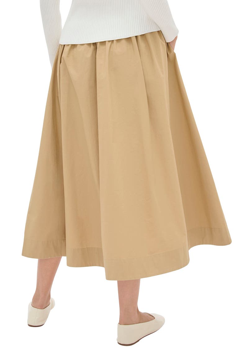 Natalie Organic Cotton Skirt, Alternate, color, CAMEL