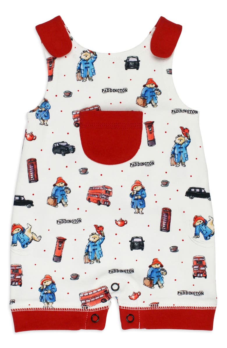 L'ovedbaby x Paddington Bear<sup>™</sup> Sleeveless Organic Cotton Romper, Main, color, London Paddington