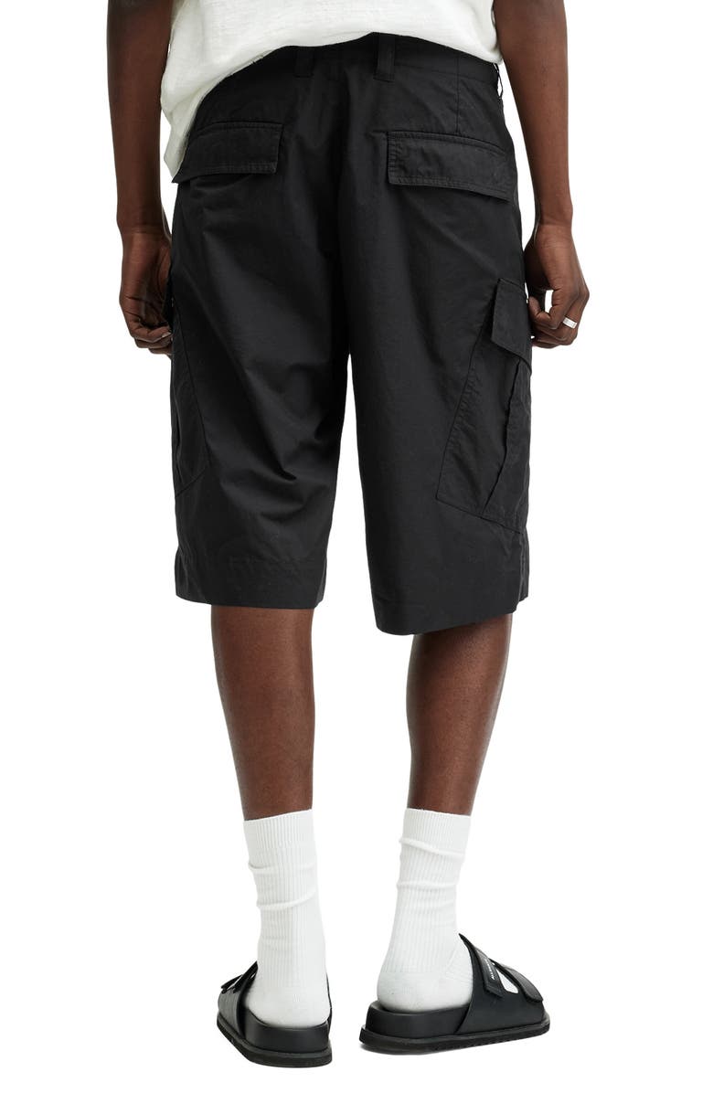 AllSaints Ardy Cargo Shorts, Alternate, color, Black