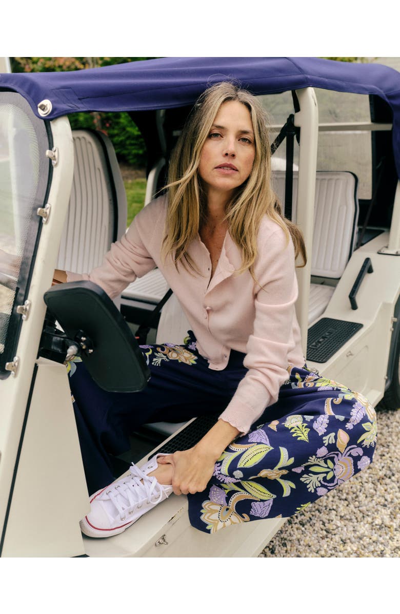 Cartolina Olivia Printed Wide-Leg Pant, Alternate, color, Mariner's Bloom