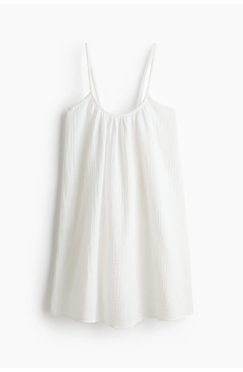 H&M Muslin beach dress, Alternate, color, White