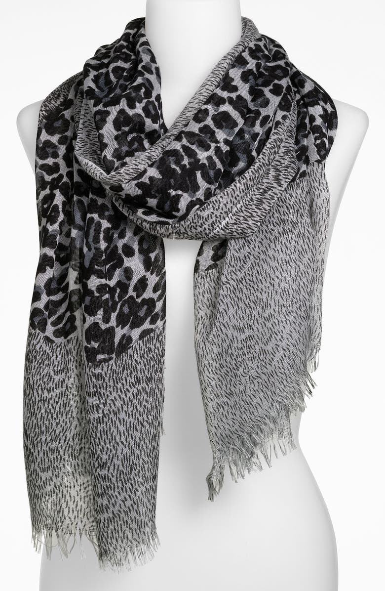 Lulu Print Scarf, Main, color, 
