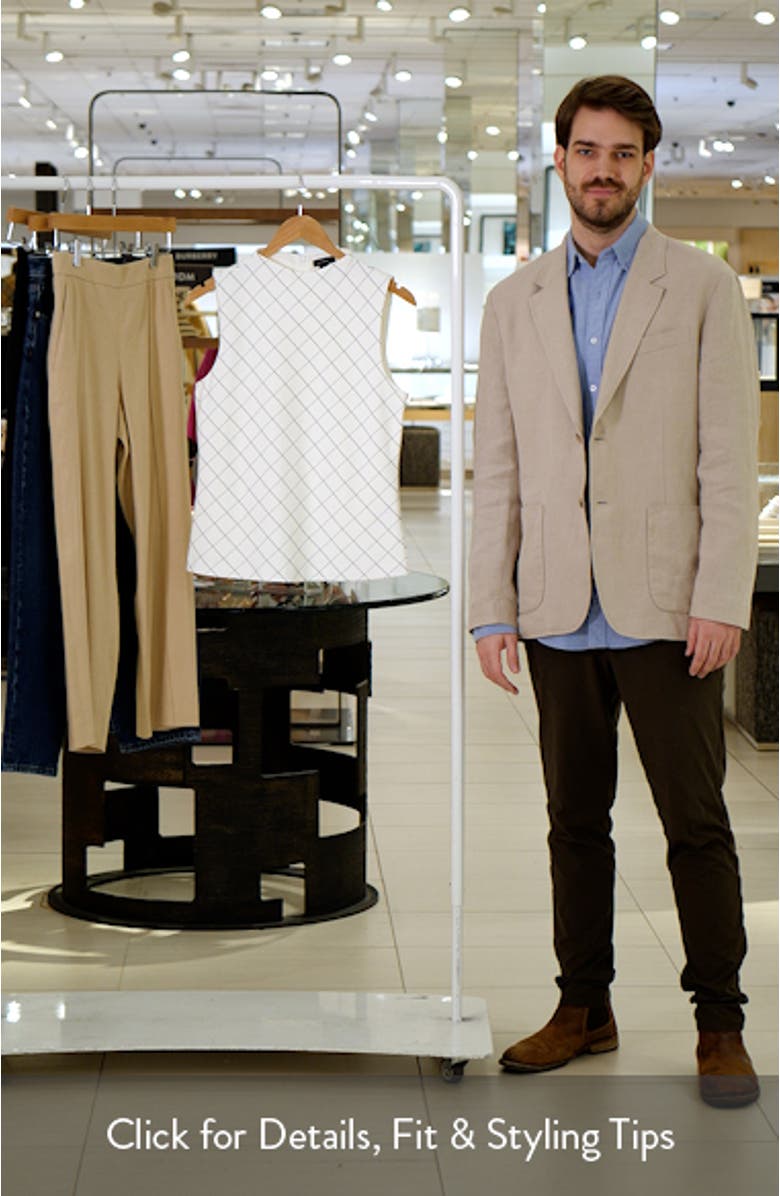 Print Mock Neck Sleeveless Ponte Top, sales video thumbnail