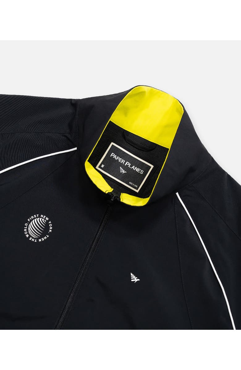 PAPER PLANES Planes NY to the World Track Jacket, Alternate, color, Black