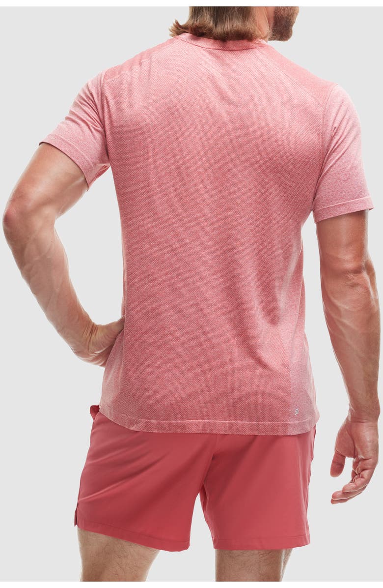 Peloton Seamless Short Sleeve, Alternate, color, Brick Red