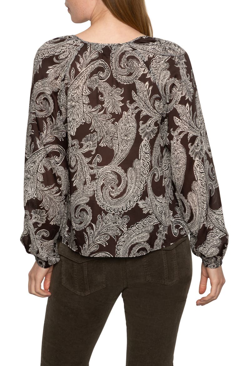 Paisley Long Sleeve Button-Up Shirt, Alternate, color, MINERAL PAISLEY