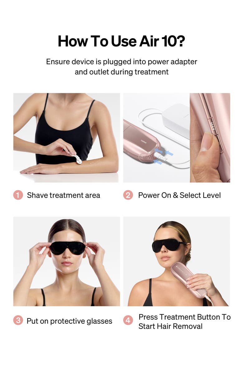ULIKE Air10 Pink Kit - Ice Cooling IPL Hair Removal Device, Alternate, color, Pink
