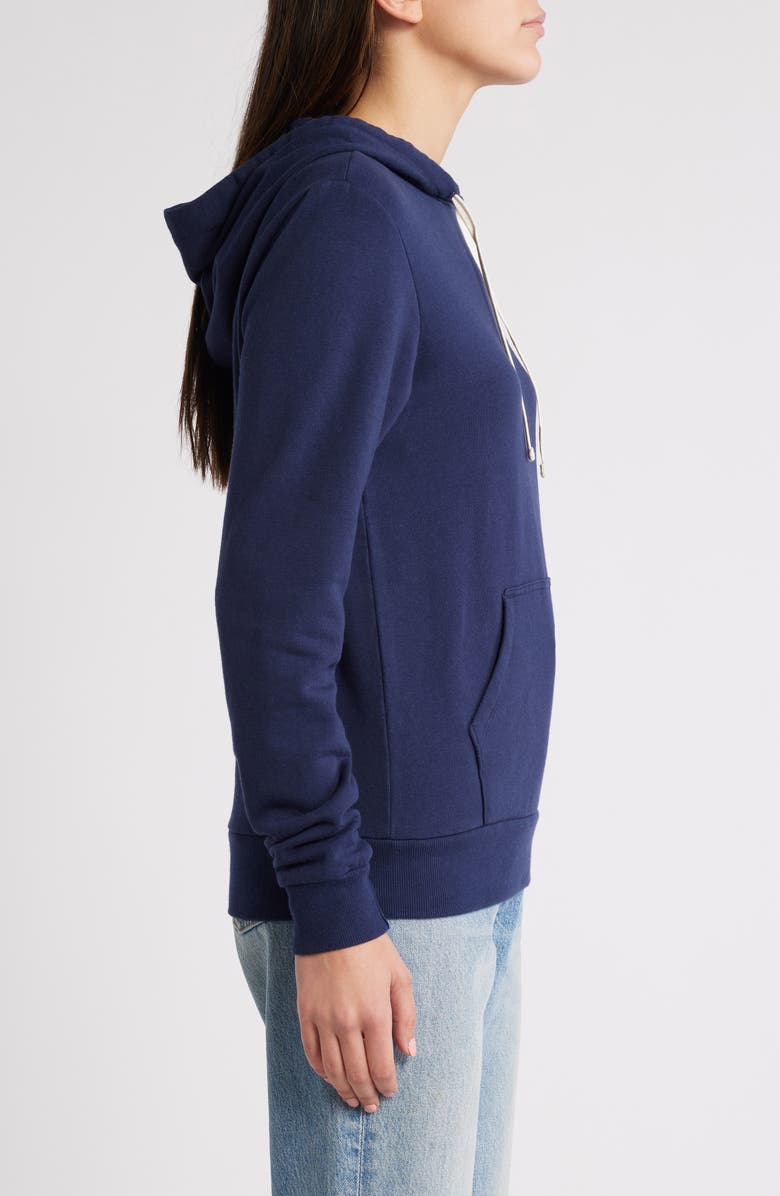 Marine Layer Cotton Blend Hoodie, Alternate, color, True Navy