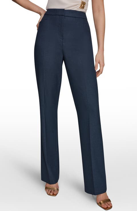 High Waist Straight Leg Pants