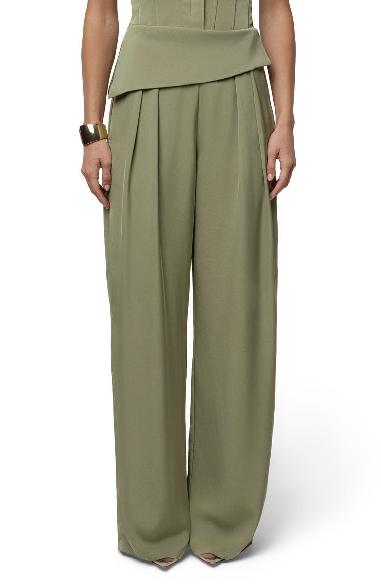 JLUXLABEL Executive High Waist Pants, Main, color, Green