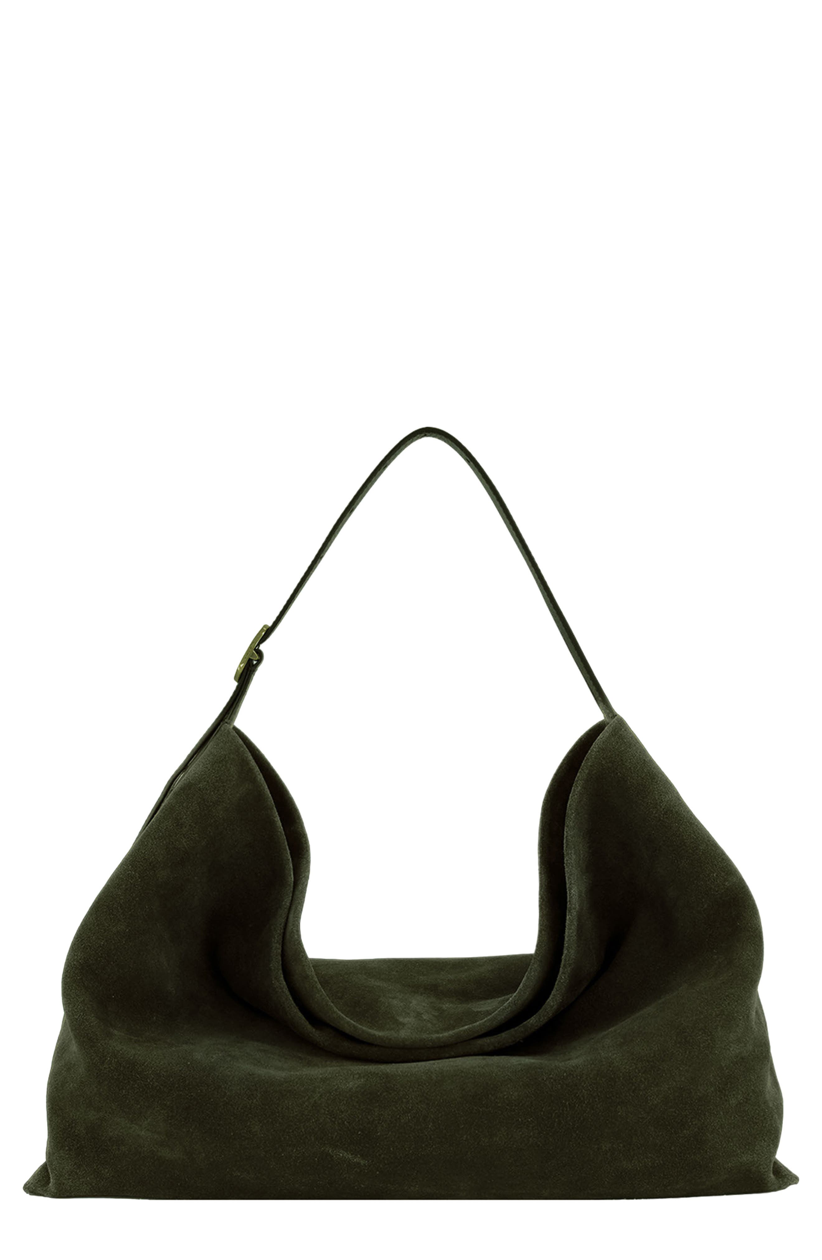 Vivian Medium Suede Leather Hobo, Main, color, ROSEMARY