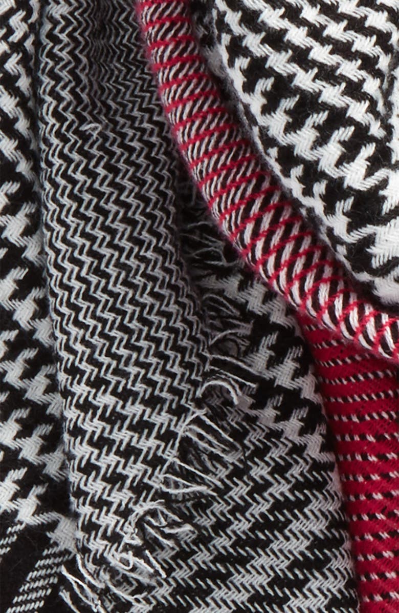 BP. Pop Tweed Scarf, Alternate, color, Black/ Pink