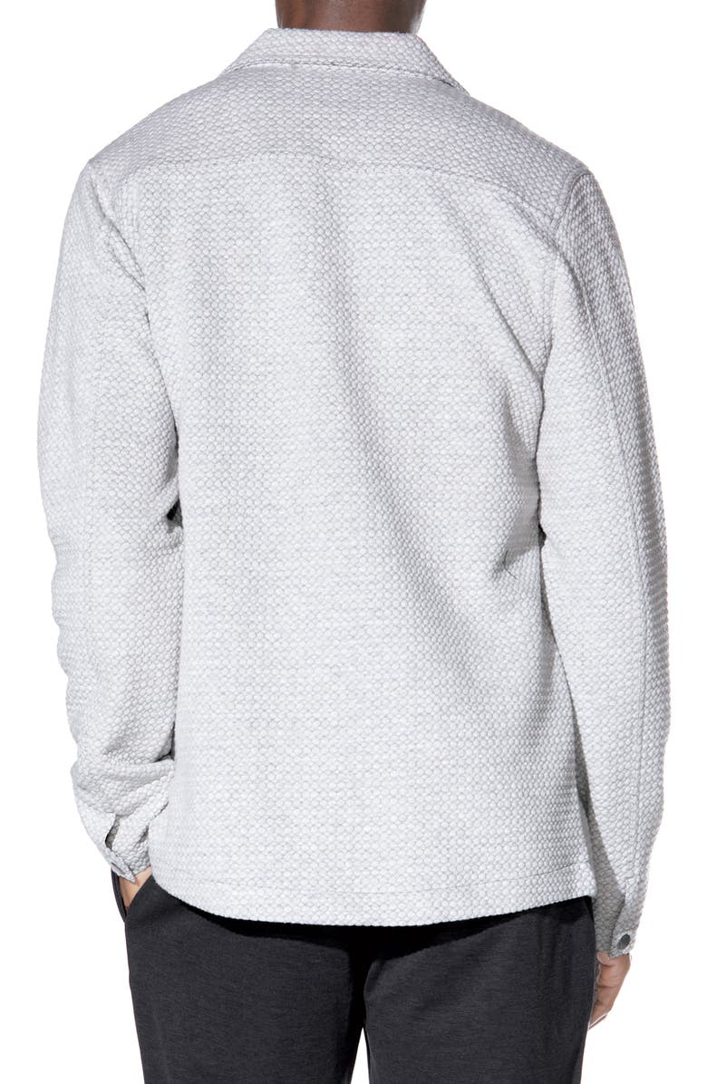 Civil Society Relaxed Fit Knit Shirt Jacket, Alternate, color, Heather Light Gray