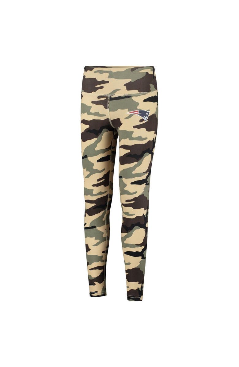 Outerstuff Girls Youth Camo New England Patriots Left Right Left Leggings, Alternate, color, Camo