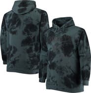 FANATICS Men's Fanatics Branded Black Brooklyn Nets Big & Tall Wordmark Cloud Dye Pullover Hoodie