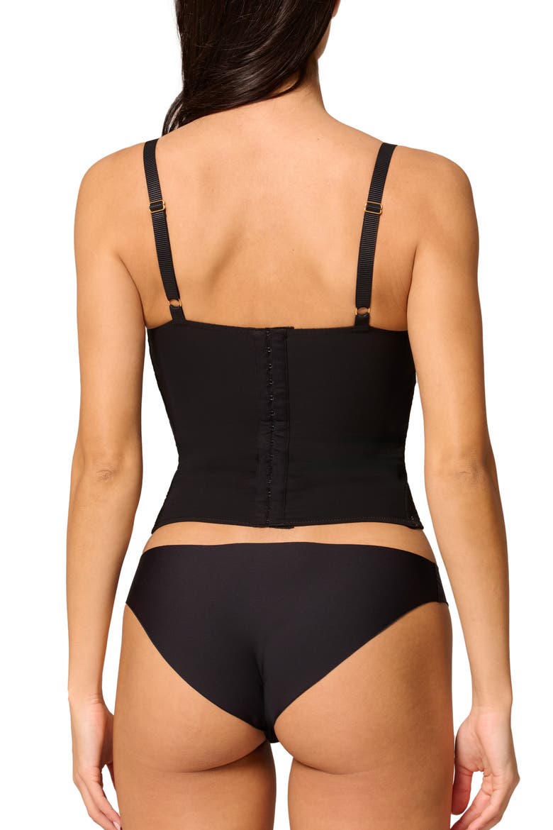 Desire Underwire Lace Bustier, Alternate, color, BLACK