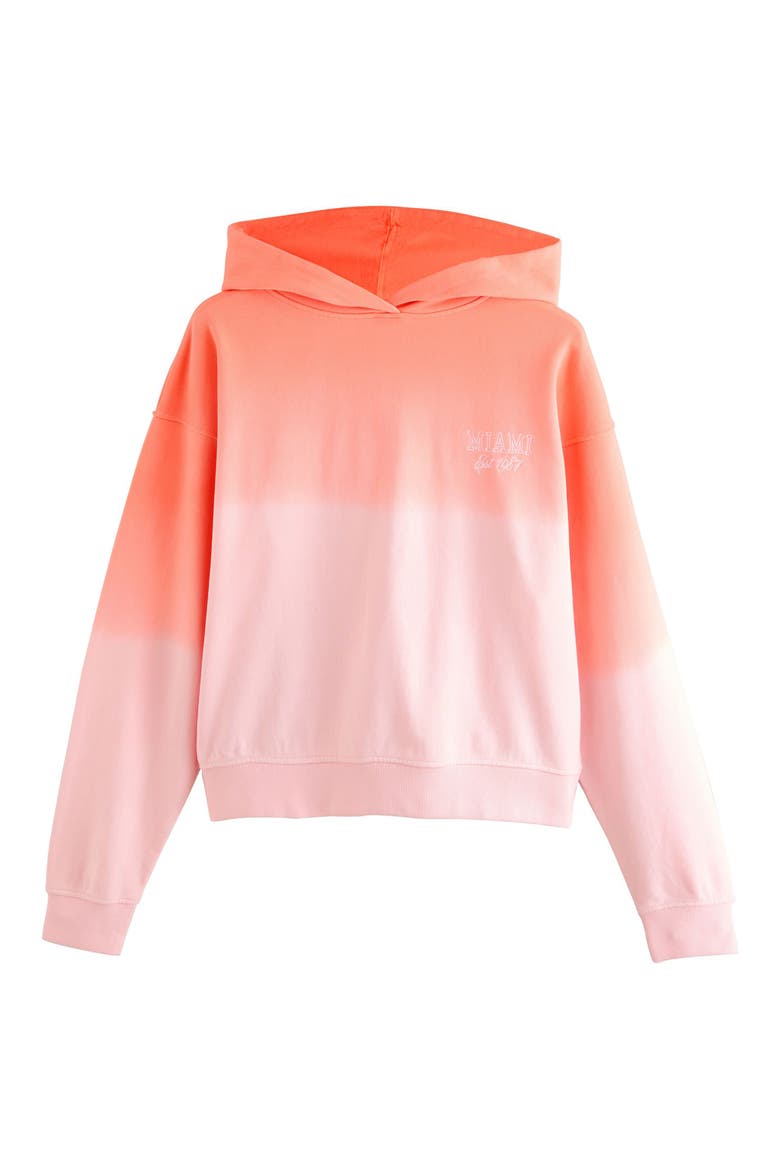 Ombré Hooded Sweatshirt, Alternate, color, ORANGE