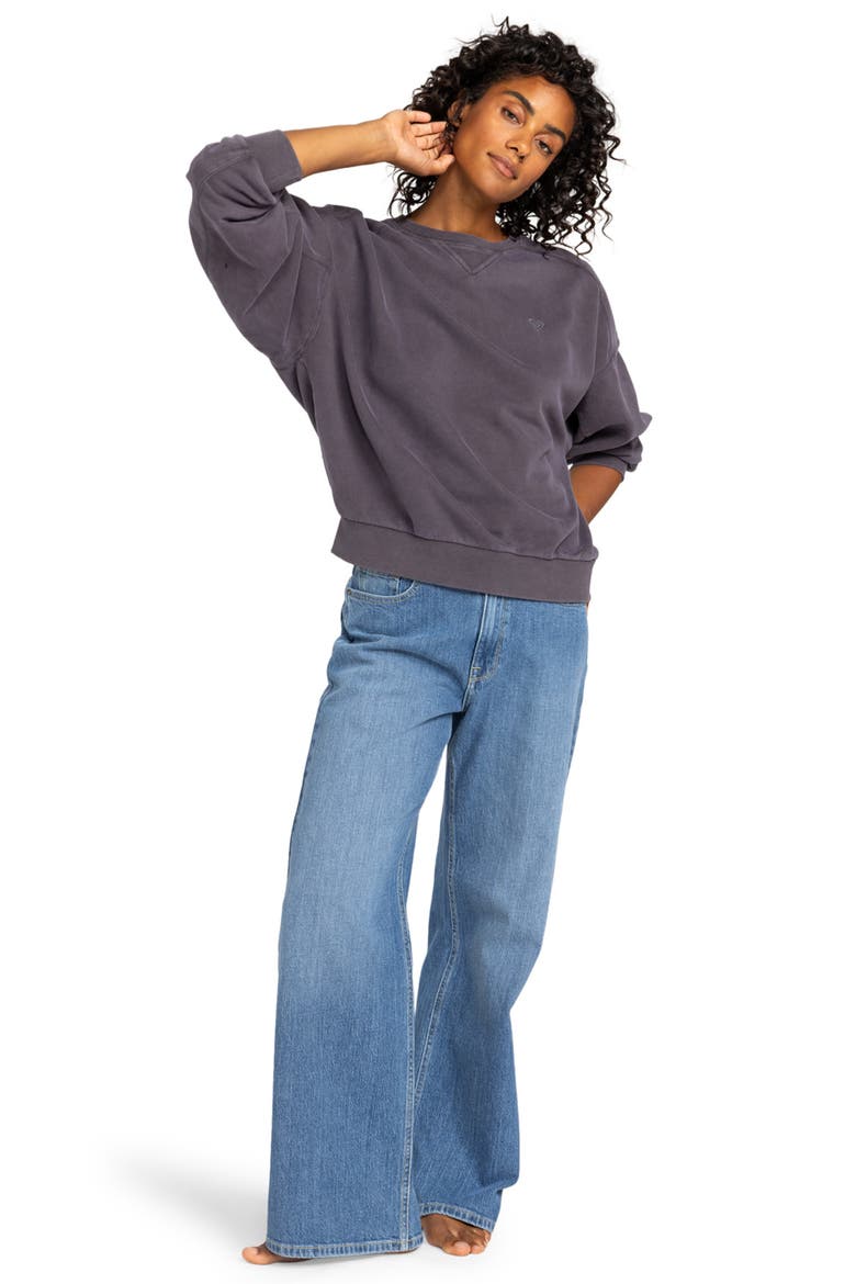 Oasis Haze Sweatshirt, Alternate, color, PHANTOM