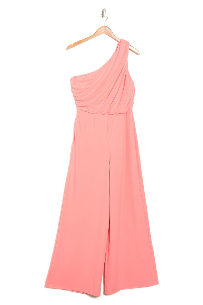 Ava One-Shoulder Wide Leg Jumpsuit, Alternate, color, ROSE PETAL