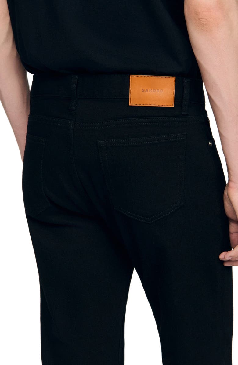 SANDRO Slim-fit jeans, Alternate, color, Black