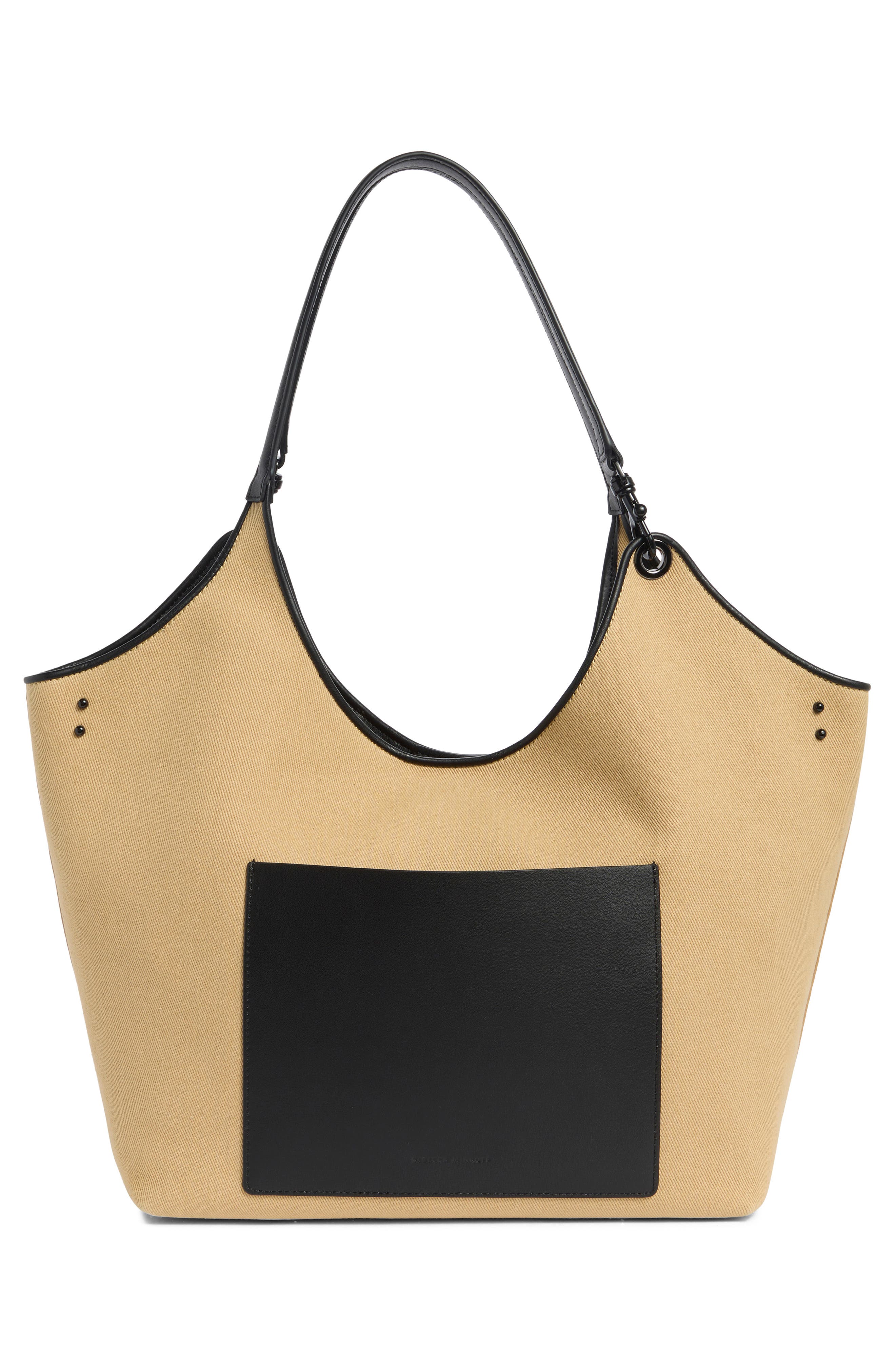 Rebecca Minkoff The Perfect Tote Bag, Alternate, color, Seasame/ Black