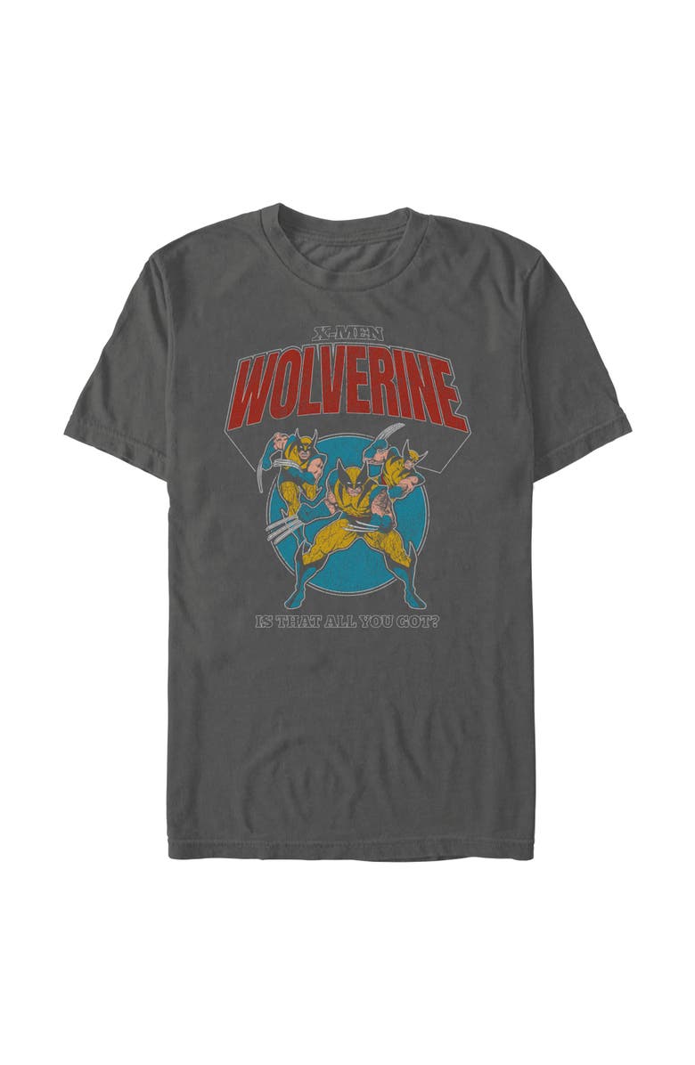 Marvel: X-Men '97 Men's Marvel X-Men '97 Wolverine Is That All You Got  Graphic T-Shirt, Alternate, color, Pepper
