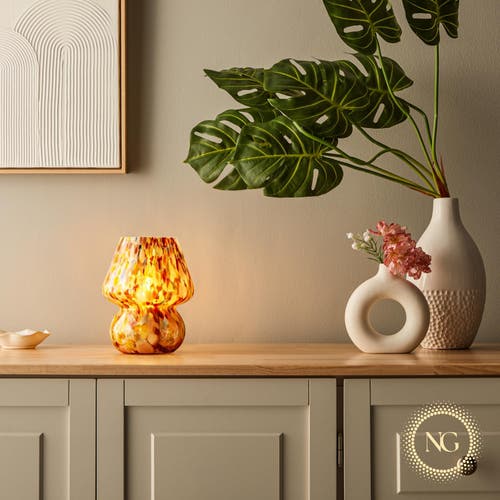 Next Glow Mushroom Led Lamp, Modern Dimmable E26 Socket