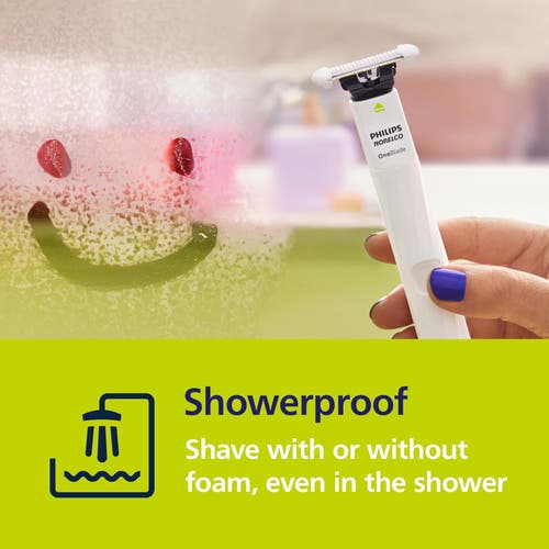 Philips Norelco Oneblade Intimate Pubic Groomer, Skinprotect Blade, Waterproof In White