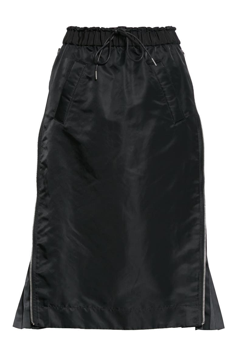 MA-1 Side Gusset Skirt, Alternate, color, BLACK