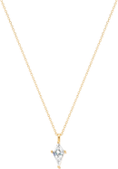 Bearfruit Jewelry 18k Gold Plated Sterling Silver Lainie Solitaire Pendant Necklace Gift Idea