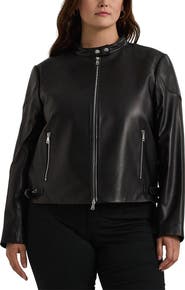 Lauren Ralph Lauren Lambskin Leather Jacket