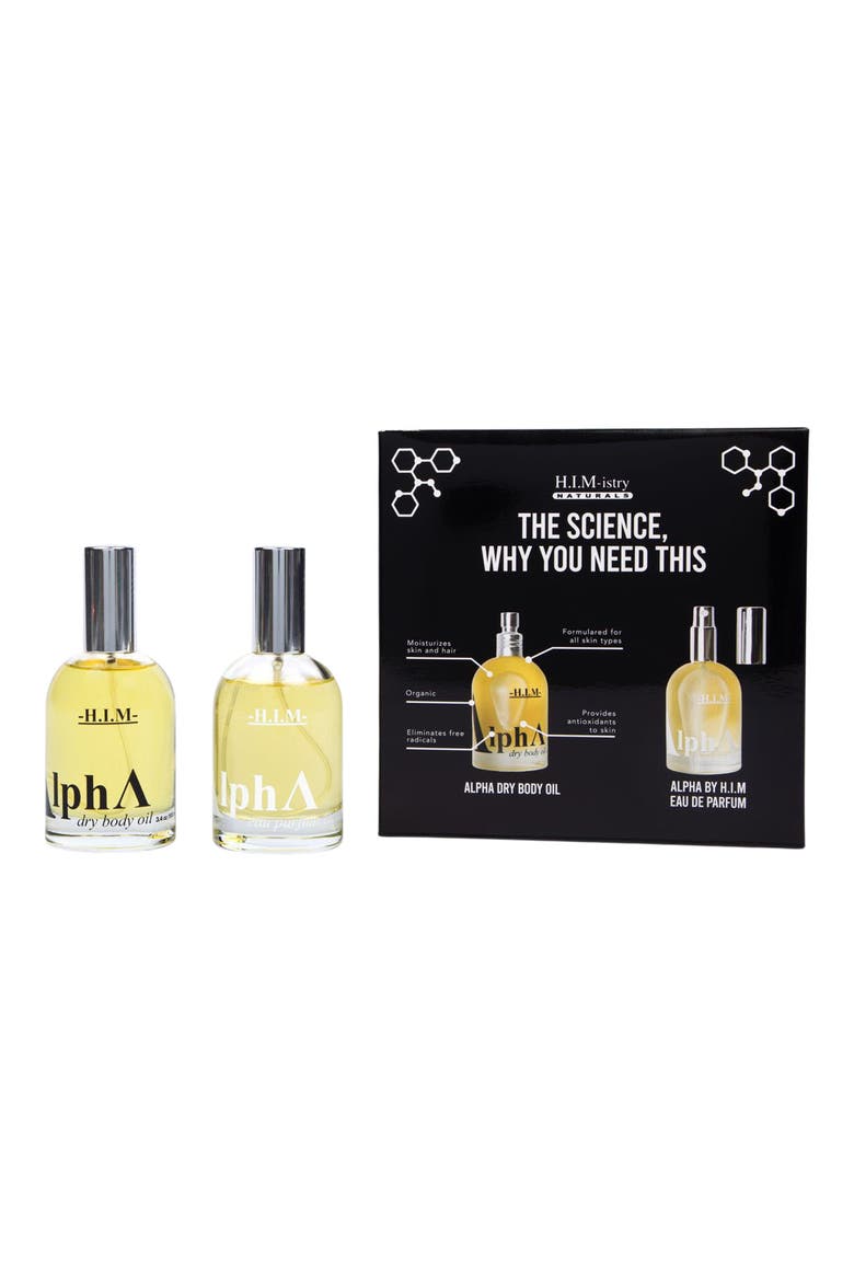 Alpha by H.I.M Eau de Parfum & Dry Body Oil Set, Main, color, NO COLOR
