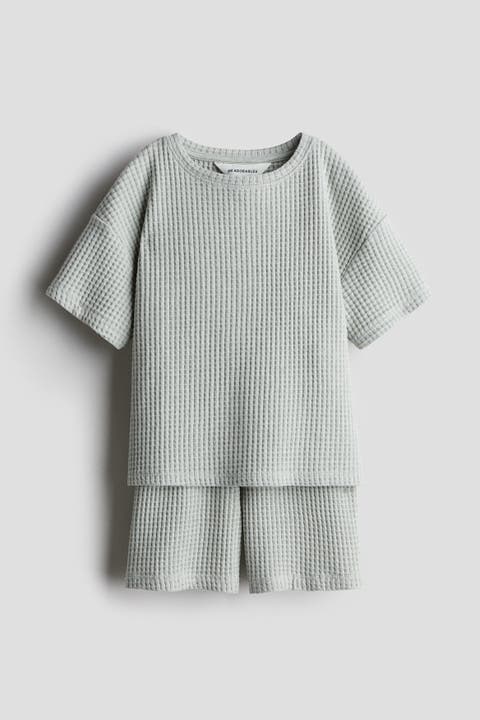 2-piece Waffled Jersey Set