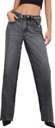 Good American Good '90s Step Hem Wide Leg Jeans
