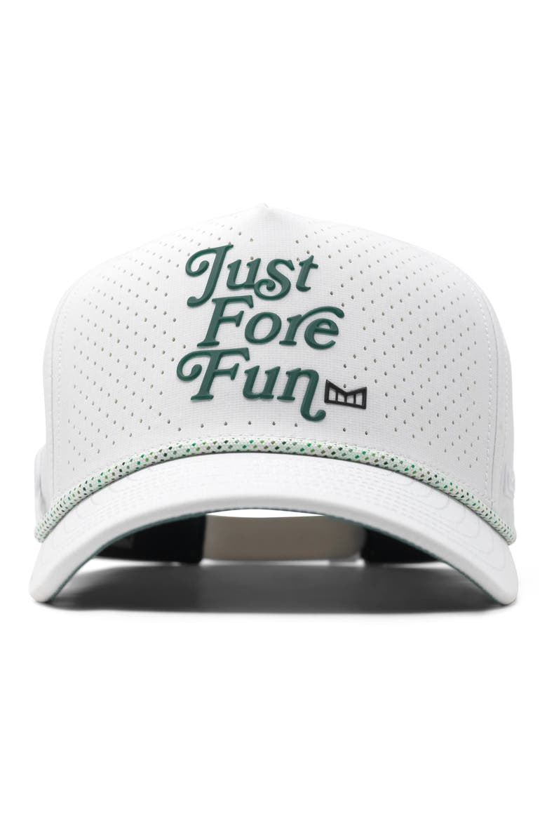 Odysea Links Hydro Performance Snapback Hat, Alternate, color, WHITE/ GREEN