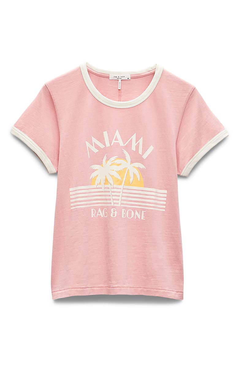 rag & bone Miami Cotton Graphic T-Shirt, Alternate, color, Blush