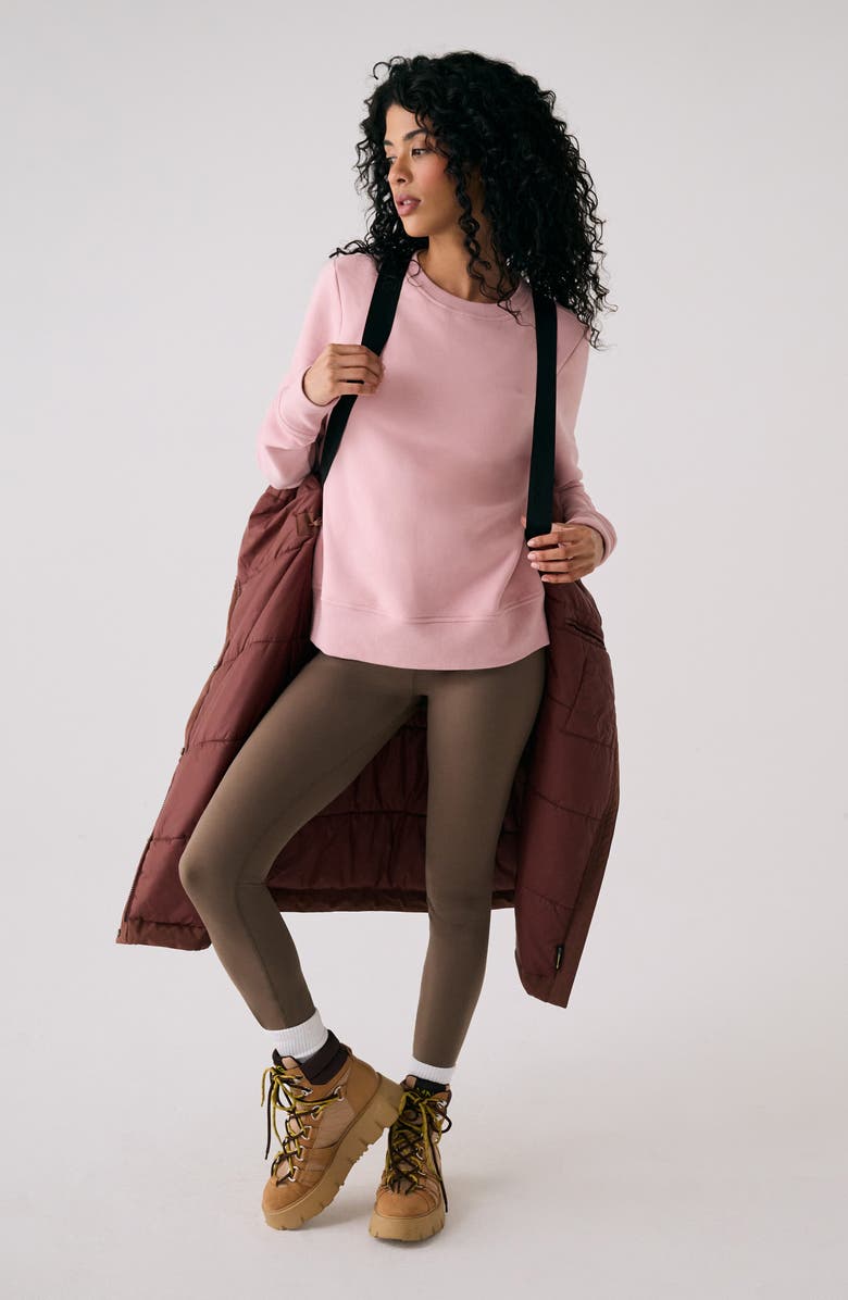 Lole Bristol Water Repellent Insulated Coat, Alternate, color, Sienna