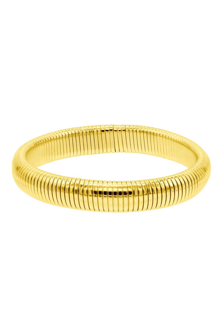 Ribbed Stretch Bracelet, Main, color, GOLD