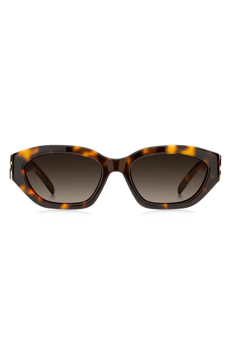 BOSS 54mm Cat Eye Sunglasses, Main, color, Havana/ Brown