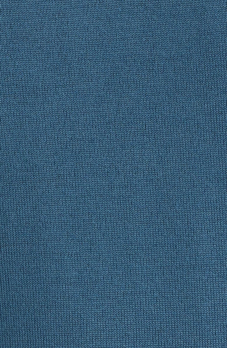 PS Paul Smith Long Sleeve Tipped Wool Polo Sweater, Alternate, color, Petrol Blue