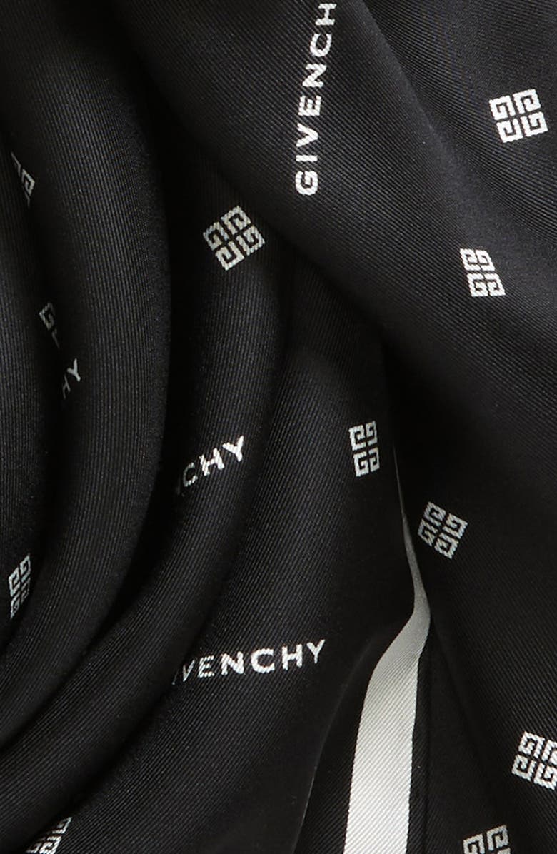 Givenchy 4G Logo Silk Square Scarf, Alternate, color, 