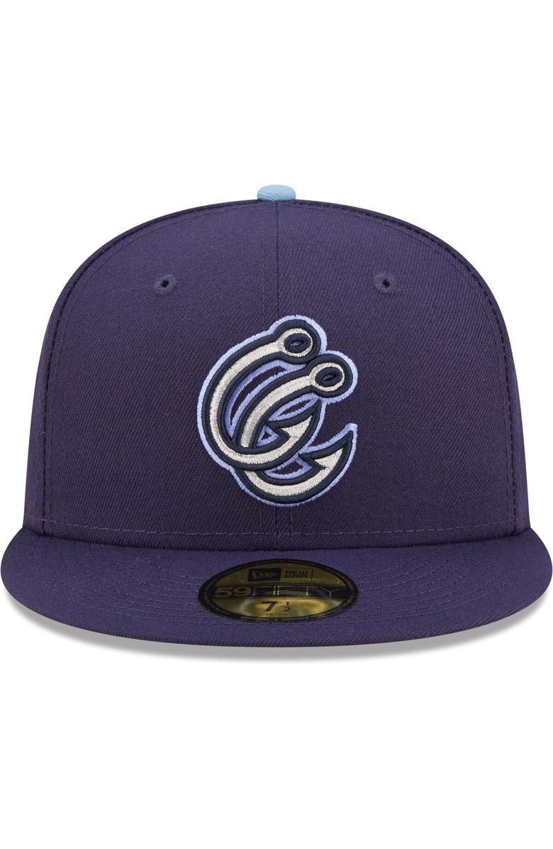 New Era Men's New Era Navy Corpus Christi Hooks Authentic Collection 59FIFTY Fitted Hat, Alternate, color, 
