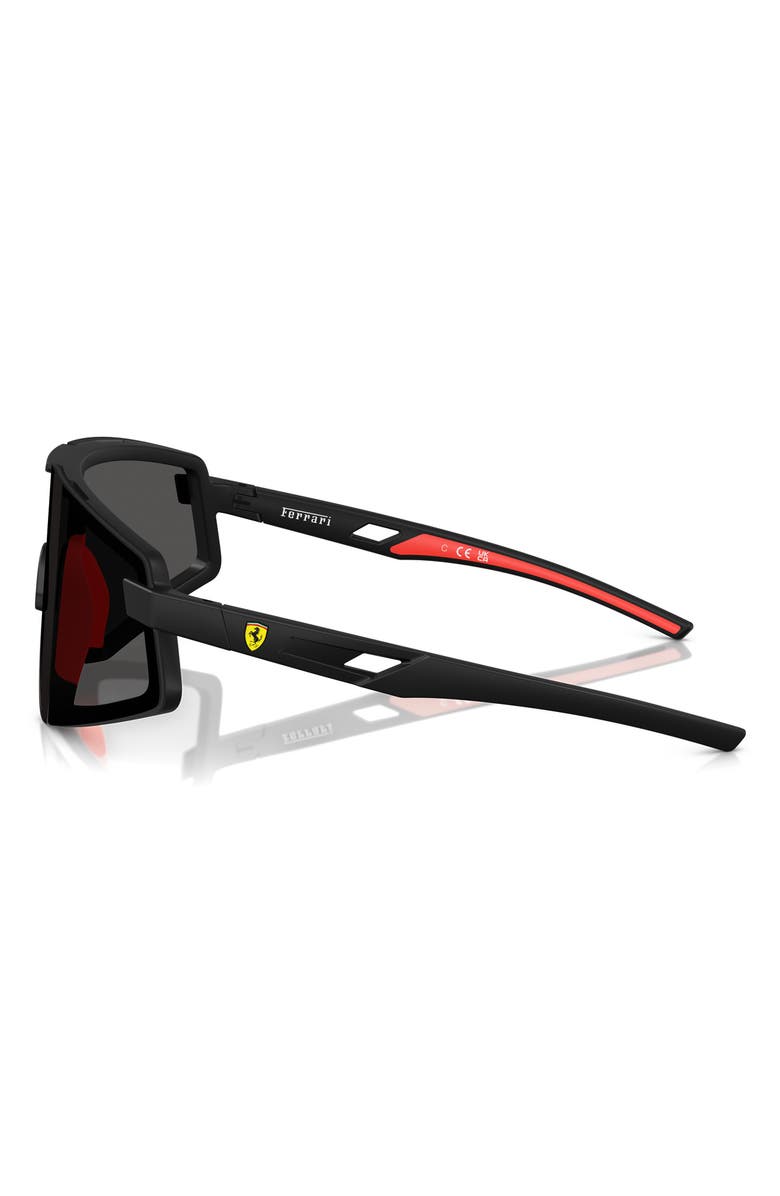 Scuderia Ferrari 47mm Shield Sunglasses, Alternate, color, Matte Black