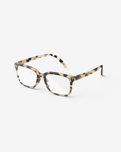 Izipizi #l 54mm Rectangular Reading Glasses In Brown