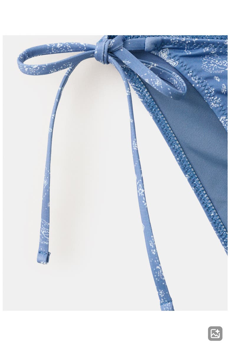 Bandanda Print Two-Piece Swimsuit, Alternate, color, BLUE