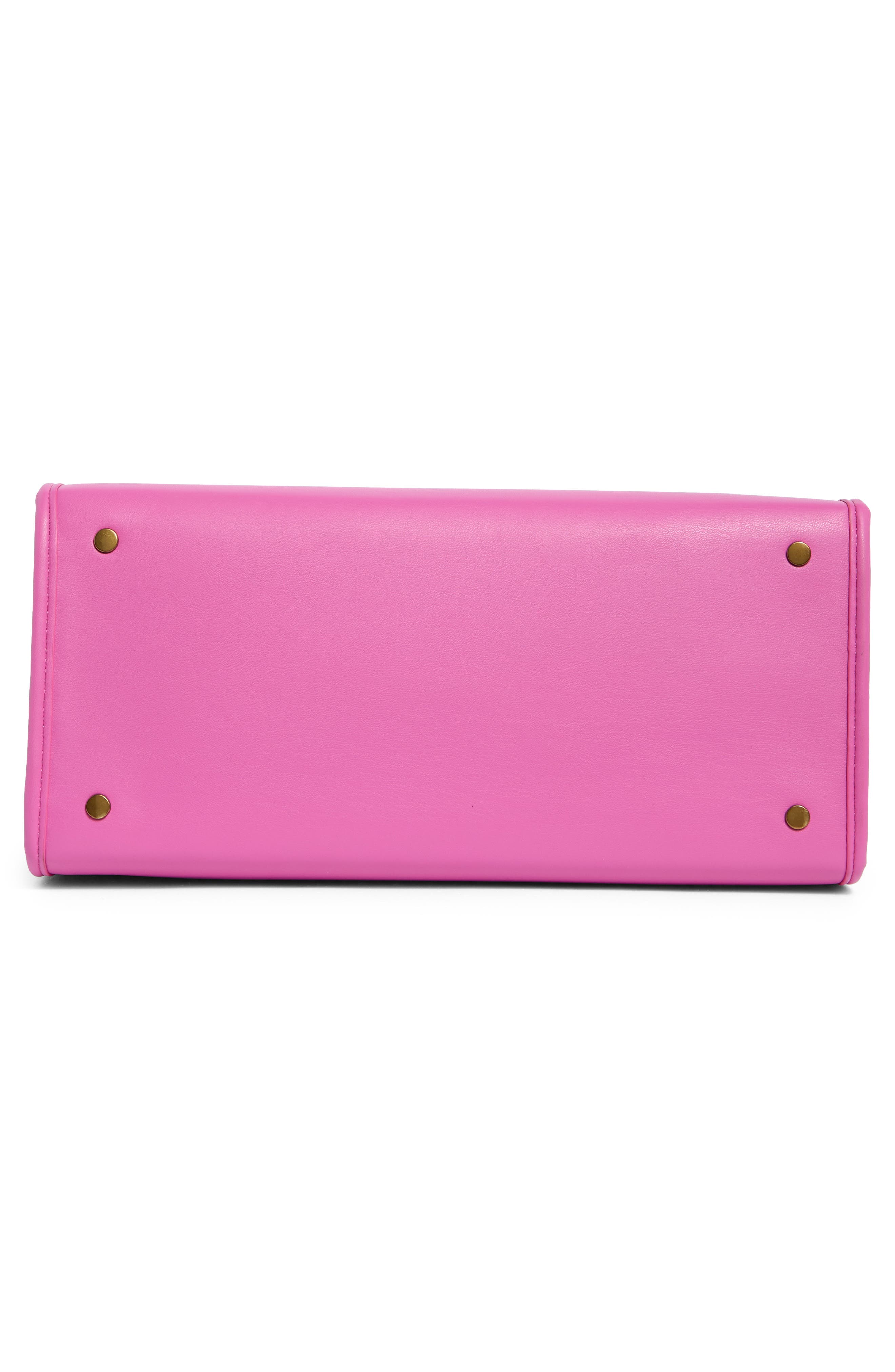 Kurt Geiger London Chiswick Raffia Tote, Alternate, color, Open Pink