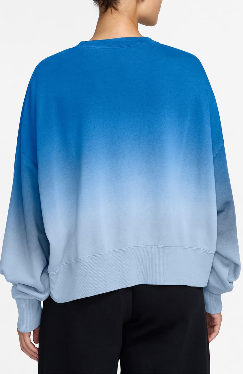 Nike Phoenix Fleece Dip Dye Sweatshirt, Alternate, color, Hydrogen Blue/Light Photo Blue